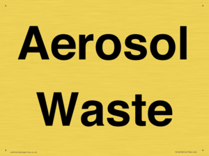 Aerosol Waste